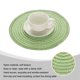 thumbnail image 4 of Uxcell 4 piezas de manteles trenzados redondos de 12" - Manteles redondos antideslizantes para mesas de comedor, lavables, con aislamiento térmico, manteles tejidos, verdes, 4 of 7