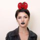 thumbnail image 3 of GOOHOCHY 2 diademas de manzana bonitas, accesorios para el cabello para cosplay de carnaval, broche de pelo de fruta de poliéster suave para accesorios de fotos de fiesta y festividades., 3 of 8