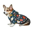 thumbnail image 7 of Fotbe Holiday Christmas Cookies Print Small Dog Sweater Hoodies Pet Grey Hooded Soft Fleece Sweatshirts with Pocket Fall Winter Puppy Cat Sweaters Warm Clothes-Medium, 7 of 7