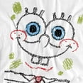 thumbnail image 3 of SpongeBob SquarePants SpongeBob Scribble Smile Kids T Shirt for Youth Boys and Girls, White, Large, 3 of 5