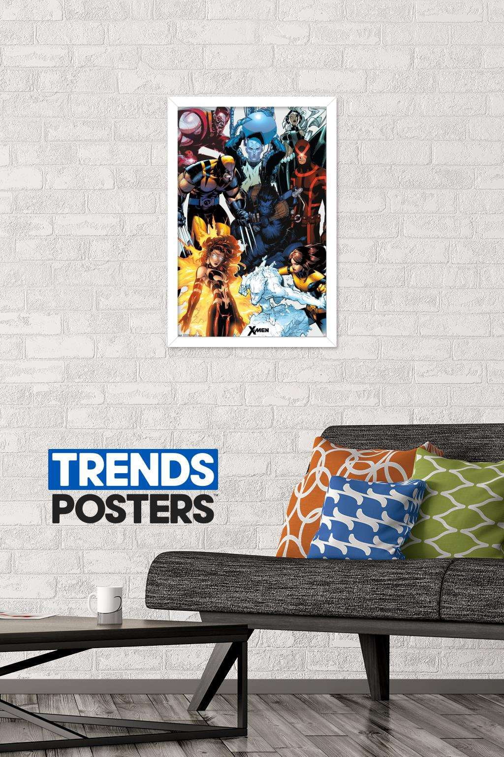 Marvel Comics - The X-Men - Collage Wall Poster, 14.725" x 22.375", Framed
