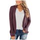 thumbnail image 2 of Chaqueta de punto con cuello en V para mujer, manga larga, bolsillos, prendas de vestir exteriores Fridja po1314, 2 of 9