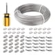 thumbnail image 3 of Cable de acero, cuerda de cortina resistente, cuerda para marco de fotos, kits, versátil para jardín, 100m, 3 of 9