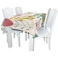 thumbnail image 3 of GZHJMY Cute Owls and Flowers Rectangle Tablecloth for Kitchen Dining Room Party Table Cover Home Decor 54"(W) x 72"(L), 3 of 7