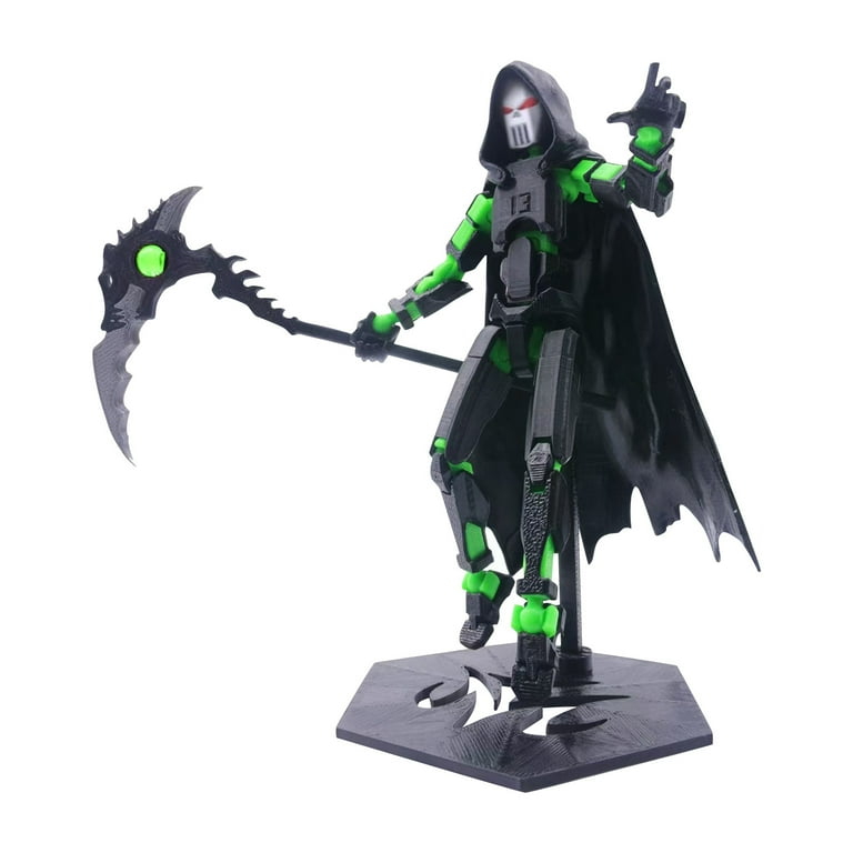 T13 Action Figure - 3D Printed Action Figure Cloak Reaper Black