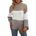 thumbnail image 6 of Sidefeel Women's Chunky Knit Long Sleeve Pullover Shirts Sweater Loose Casual Lounge Tops XL 16-18, 6 of 11