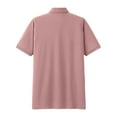 thumbnail image 5 of WAVSUF Lapel polo Shirt for Mens Soft Pique Polos Fashionable Button T-Shirt Pink Size 3XL, 5 of 5