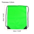 thumbnail image 2 of Uxcell Drawstring Bag Oxford Cloth Draw String Sack for Gym Outdoors, Green 2 Pack, 2 of 5