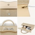 thumbnail image 2 of Womens Evening Bag Sparkly Bow Clutch Purse Wedding Party Purses Glitter Rhinestone Cocktail Prom Handbags, 2 of 8