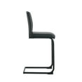 thumbnail image 6 of Black PU Barstool Set of 2 - Counter Height Chairs for Kitchen, Dining, and Cafe, 6 of 9