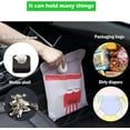 thumbnail image 3 of 75 piezas (verdes) Bolsas de basura desechables para automóvil fáciles de pegar Bolsas de basura para automóvil autoadhesivas Bolsas para vómitos a prueba de fugas, herméticas, hermosas bolsas de alma, 3 of 5