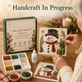 thumbnail image 2 of Christmas Sea Glass Art Kit, DIY Sea Glass Mosaic Art Kit for Beginner & Adults, Mosaic Craft Kit with Santa, Christmas Theme Artwork, DIY Home Decor, Craft Lovers Gift, 2 of 8