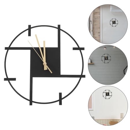 Milisten Black Hanging Wall Clock for Interior Rooms, Stylish and Modern Design, 1 Piece