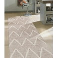 thumbnail image 3 of Pasargad Home Simplicity 30" x 96" Hand-Woven Cotton Runner rug in Beige/Ivory, 3 of 3