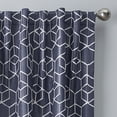 thumbnail image 5 of Better Homes & Gardens Blackout Geometric Single Curtain Panel, 50" x 63", Washed Indigo, 5 of 5