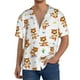 thumbnail image 1 of Fotbe Tigers go in for Sports Camisa Estampada de Manga Corta para Hombre, Casual de Verano, Estilo Playero, Sin Arrugas-Medium, 1 of 5
