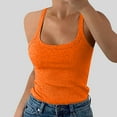 thumbnail image 3 of 2 Pack Womens Camisole Women Spaghetti Strap Scoop Neck Ribbed Tank Tops Slim Fitted Camisole Basic Sleeveless Layering Shirts Women's Athletic Tank Tops M, 3 of 7