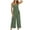 Green jumpsuits women dressy, variant on Summer Saving Wycnly Jumpsuits for Women Dressy Beach Boho Spaghetti Strap Long Jumpsuits with Belt Summer Square Neck Sleeveless Polka Dots Print Maxi Trendy Rompers Wine l