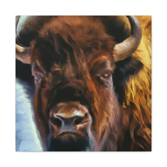 Bison of the Prairie - Canvas