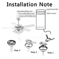 thumbnail image 3 of 85-265V Kit de control remoto para ventilador de techo Control remoto inteligente para lámpara de ventilador de techo Tmvgtek Para estrenar, 3 of 9