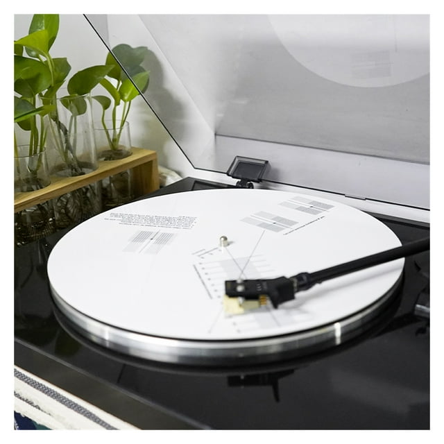 Anti-skating Calibration Disc Phonograph Cartridge Alignment Protractor Phonograph Cartridge Record Player Turntable Adjustment ,Easy to Set Up