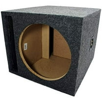 American Sound Connection Car Audio Single 12" SPL Bass Subwoofer Labyrinth Vent Sub Box Stereo Enclosure