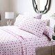 thumbnail image 5 of Juego de sábanas con estampado floral en tonos pastel rosa, microfibra cepillada para dormitorio, habitación de invitados, casa rodante, hotel, 3 piezas (juego de sábanas tamaño twin), 5 of 5