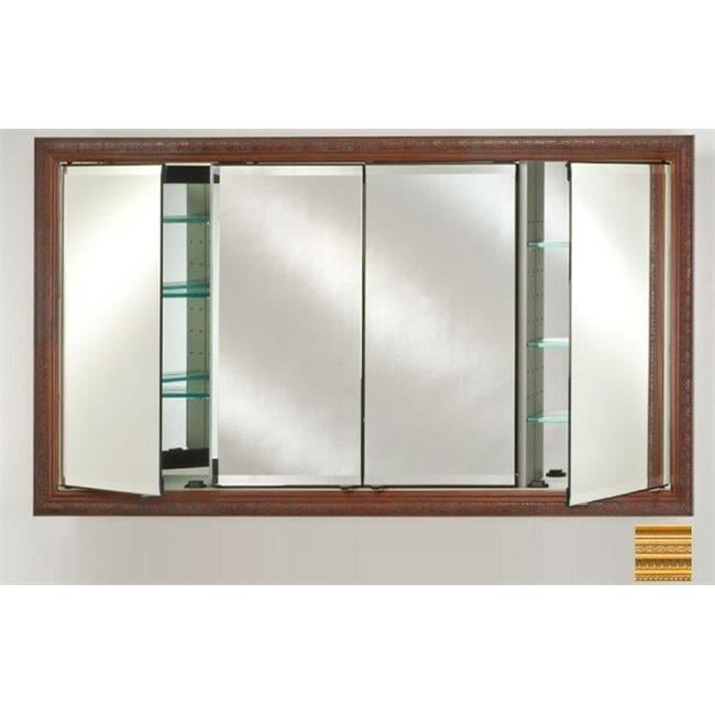 63 in.x 36 in.Recessed Four Door Medicine Roman Gold