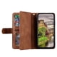 thumbnail image 2 of For Motorola Edge 60 5G 60 Fusion 5G Case PU Leather Phone Cover with Zipper Wallet 9 Card Slots - B, 2 of 5