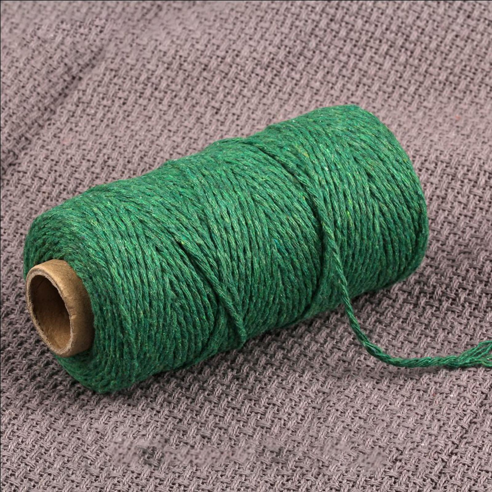 Tachiuwa 3xTwisted Cotton Rope Soft Bag String Beading Braided Rope Craft Dark Pcs