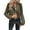 Green, variant on Womens Fall 2025 Fashion Faux Suede Leather Casual Moto Biker Jacket Coats Spring Trendy Cropped Tops