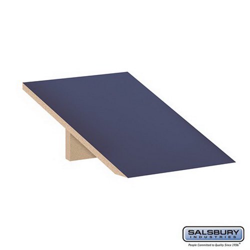Salsbury Industries 22251BLU Sloping Hood - for Extra Wide Designer Wood Locker - 1 Wide - Blue
