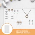 thumbnail image 4 of Masteelf White Sponge Jewelry Box Insert Liners for Display Use Ideal for Storing Rings Earrings and Other Jewelry 3Pcs, 4 of 7