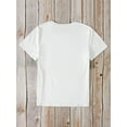 thumbnail image 2 of Women'S White T-Shirt with Angel & "All I Want is for My Mom in Heaven to Know How Much I Love & Miss Her" Print - Casual Crew Neck, Short Sleeve, Summer & Spring Top, Casual Wear | Angelic Design |, 2 of 6