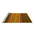 thumbnail image 2 of Ahgly Company Machine Washable Indoor Rectangle Abstract Yellow Modern Area Rugs, 2' x 4', 2 of 4