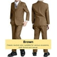 thumbnail image 3 of Lycody Boys’ Formal Suit 5 Piece Set, Toddler Tuxedos for Wedding, Suits for Teens Boy Dress School Clothes, 3 of 6