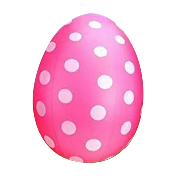 Globos inflables grandes con forma de huevo para Pascua, adornos, artículos para fiestas, inflables, juguetes, accesorios fotográficos para el patio t Rosa