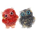 thumbnail image 4 of FRCOLOR  2 Pcs Crystal Animals Owl Ornament Garden Figurine Decorations, 4 of 8