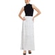 thumbnail image 2 of Falda Maxi de Terciopelo con Lentejuelas de Cintura Alta Elástica INSPIRE CHIC para Mujeres S Blanca, 2 of 6