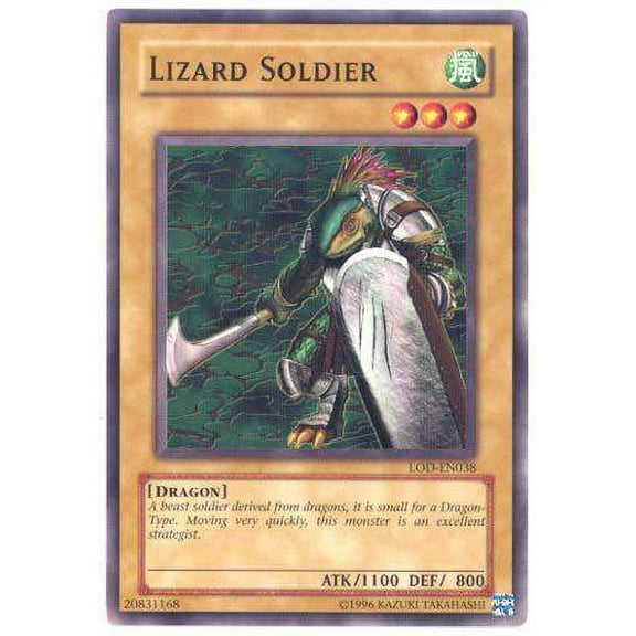 YuGiOh Legacy of Darkness Common Lizard Soldier LOD-038