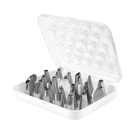 

29pcs Kitchen Home Stainless Steel Nozzle Piping Tip Set Cupcake Cake Decorating