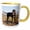 Yellow/White, variant on 3drose, a Black German Shorthaired Pointer Dog - Us05 Zmu0367 - Zandria Muench Beraldo, 11oz Magic Transforming Mug