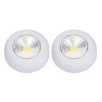 HIBIBUD 2 Pcs/Pack Emergency Light Small Night Stick up Lights for Closet LED Push Lamp