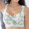 thumbnail image 3 of CHUANK Front Closure Bras for Women Sexy Plus Size Compression Bra Full Coverage Padded Bras Pink L, 3 of 3