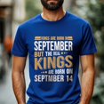 thumbnail image 2 of Kings Are Born on September 14 T-Shirt, Vintage Birthday Shirt for Men, Perfect Gift for September Birthday, 2 of 4