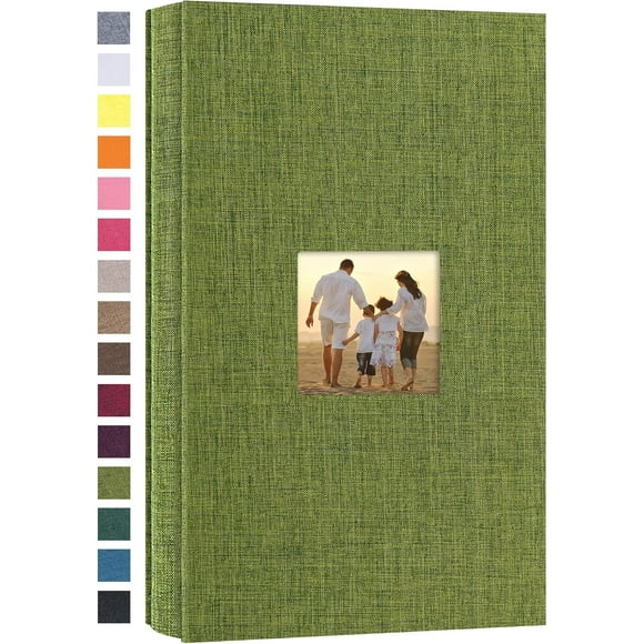 shiyou-Small Photo Album 4x6 300 Photos Linen Cover Picture Photo Book for Family Wedding Anniversary Baby Vacation