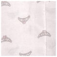 thumbnail image 4 of Luvable Friends Baby Girl Cotton Flannel Burp Cloths 4pk, Tiara, One Size, 4 of 4