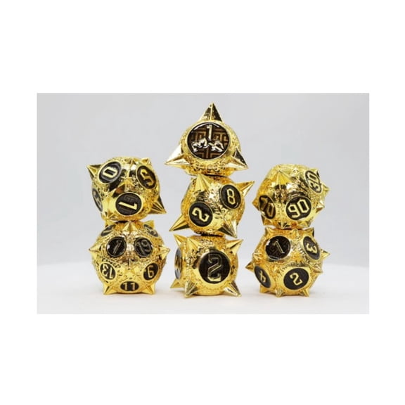 Foam Brain Games Poly Set - Galactic Gold (7) New