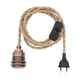 thumbnail image 1 of Cable De Lámpara De Estilo Vintage DIY Flexible Para Iluminación Colgante Industrial Cobre Claro Colco Cable de alimentación de la lámpara, 1 of 7