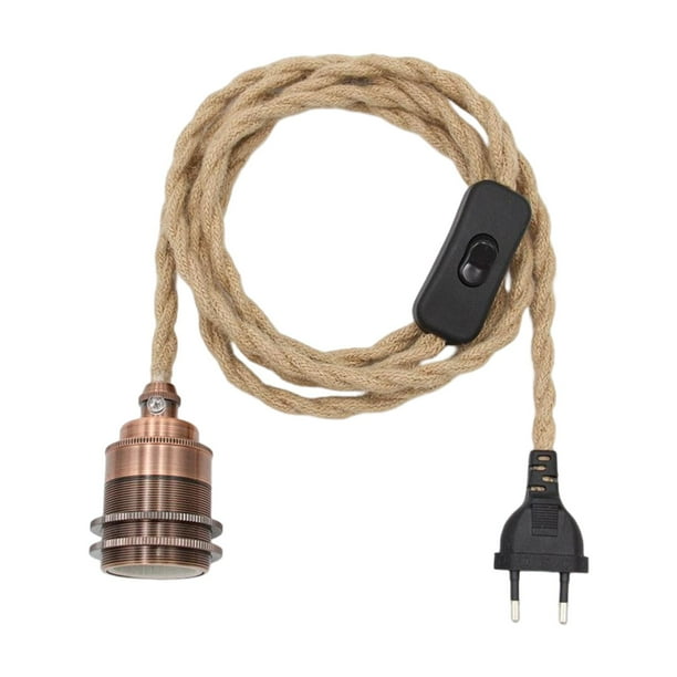 Cable De Lámpara De Estilo Vintage DIY Flexible Para Iluminación Colgante Industrial Cobre Claro Colco Cable de alimentación de la lámpara